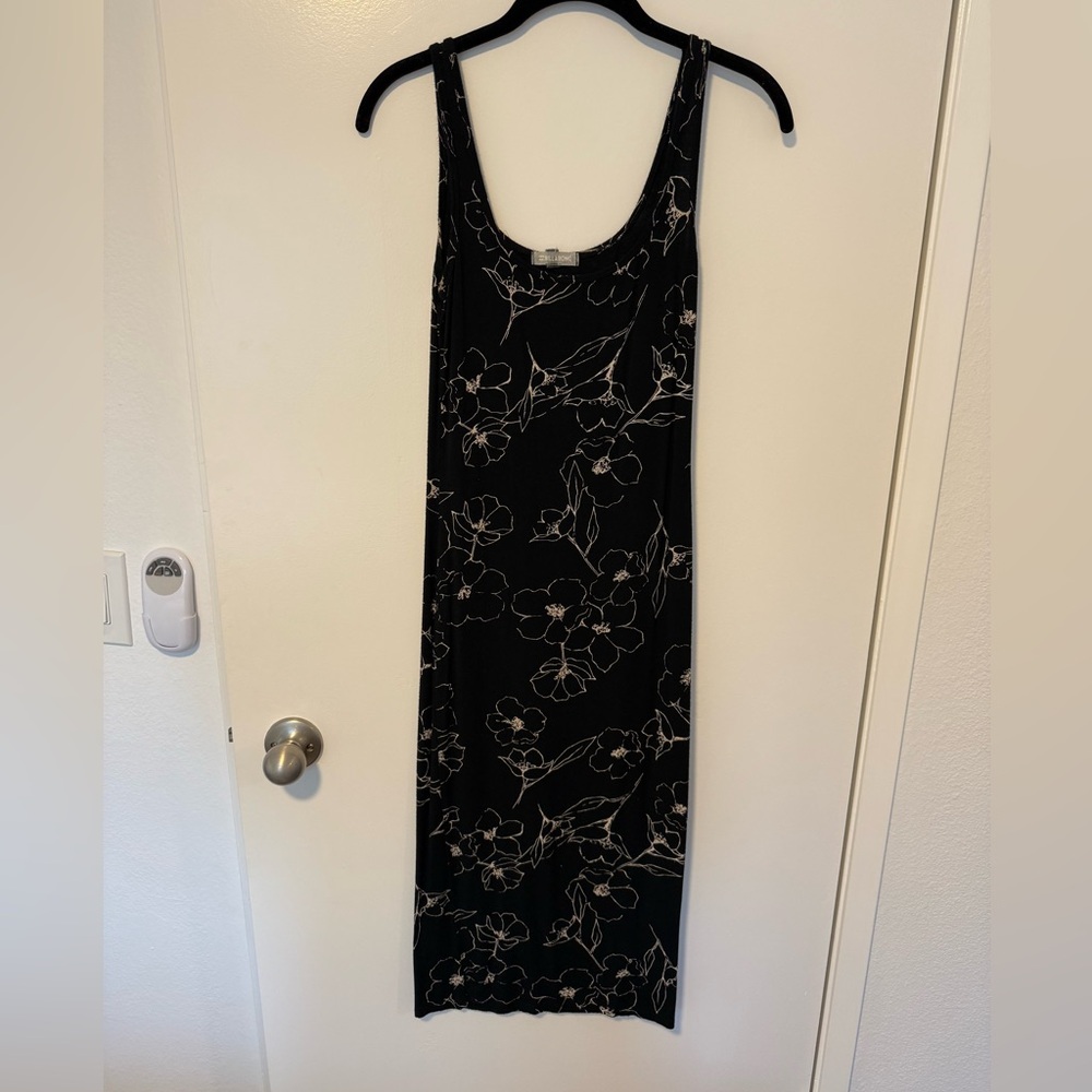Billabong Black and White Floral midi dress